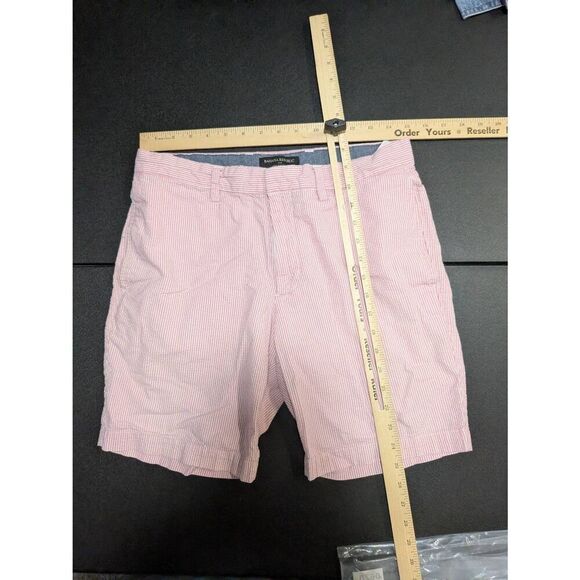 Banana Republic Striped Chino Shorts Pink Men's Size 30 - Picture 5 of 5